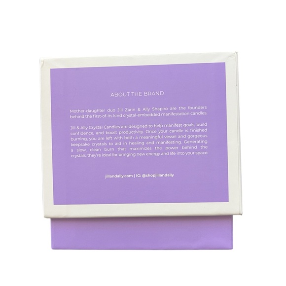 14 oz Crystal Manifestation Candle “Peace & Quiet” - Picture 5 of 5